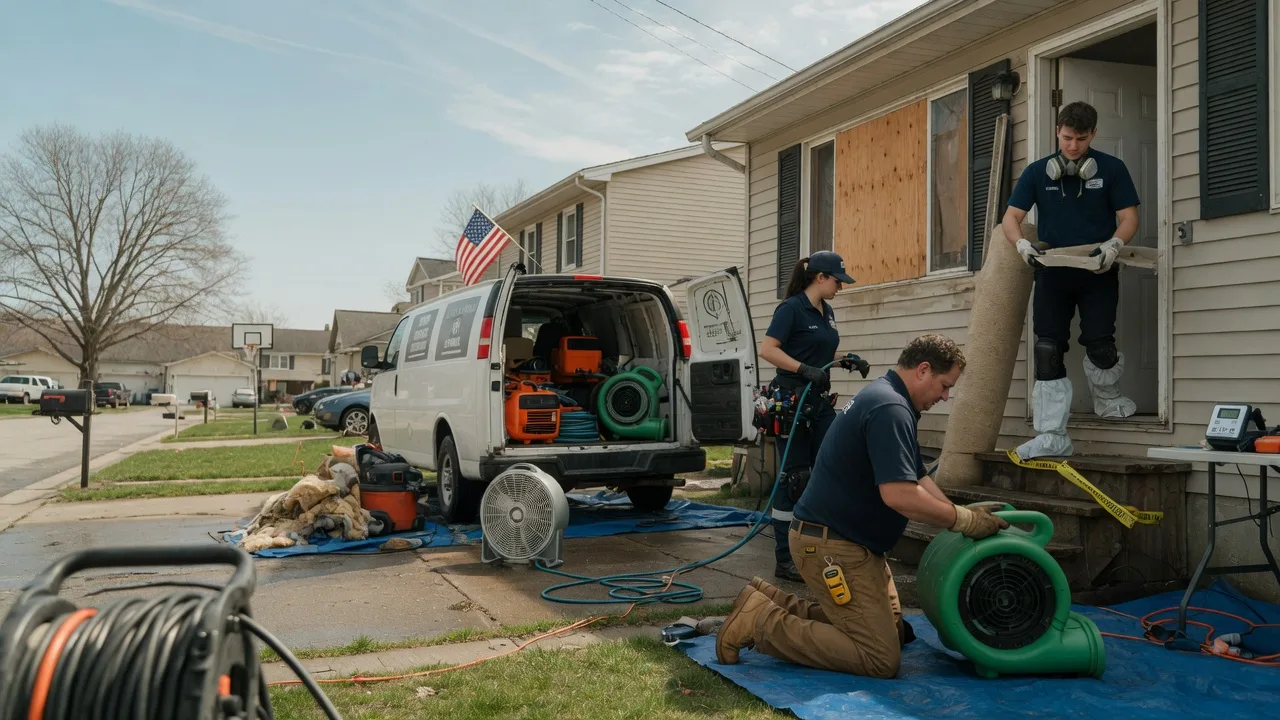 Water Damage Restoration in Goodwine, IL near me